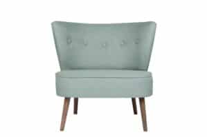 Fauteuil - Licht blauw - Bienville - Massief hout