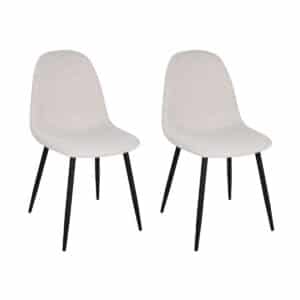 SET van 2 Kick eetkamerstoel Noor - Beige