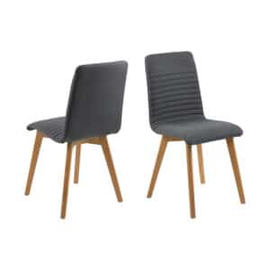 2 x Arturo - eetkamerstoel - antraciet grijs.