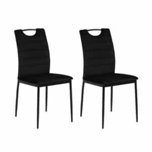 4 x Diana eetkamerstoel zwart.