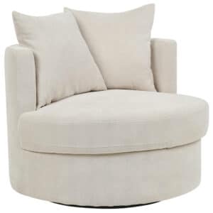 Beliani DALBY - Fauteuil-Beige-Polyester