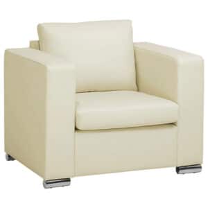 Beliani HELSINKI - Fauteuil-Beige-Leer