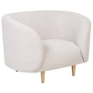Beliani LOEN - Fauteuil-Beige-Polyester