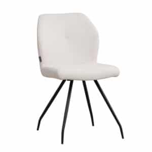 Bronx71 Scandinavische eetkamerstoel Fenris gerecyclede stof beige.