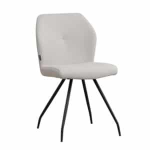 Bronx71 Scandinavische eetkamerstoel Fenris gerecyclede stof grijs.