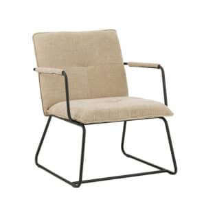 Fauteuil Hailey beige chenille