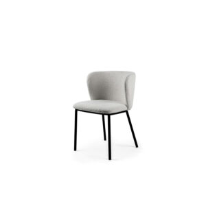 Furntastik Manfredonia Eetkamerstoel, stof Teddy, grijs