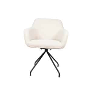 Giga Meubel Eetkamerstoel Beige - Stof - 60x61x81cm - Stoel Lima