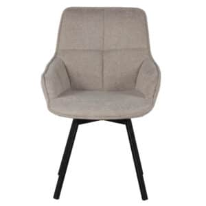 Giga Meubel Eetkamerstoel Stof - Beige - Draaibaar - Stoel Shannon