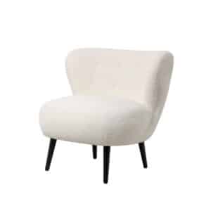 Giga Meubel Fauteuil Bouclé - Beige - Fauteuil Pieter