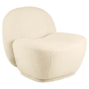 Glad fauteuil Teddy beige.