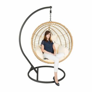 Hangstoel cocoon XL met standaard - naturel