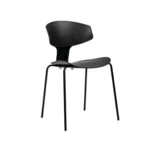 Livin24 Design eetkamerstoel Mara zwart.