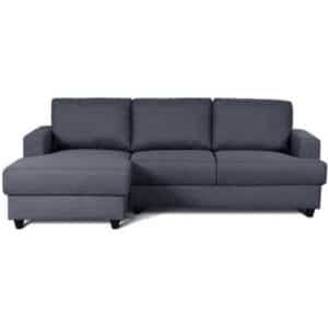 PAUL 4-zits hoekbank links - stof Antracietgrijs - Contemporary - L 215 x D 140 cm