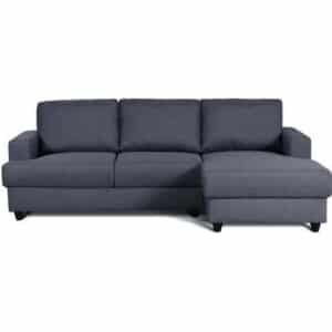 PAUL 4-zits hoekbank rechts - Antracietgrijze stof - Modern - L 215 x D 140 cm