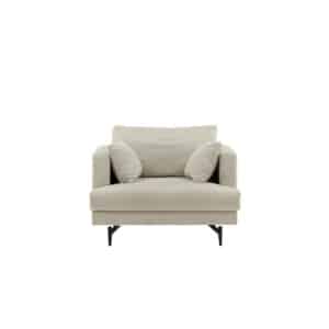 Sofia fauteuil fluweel beige.