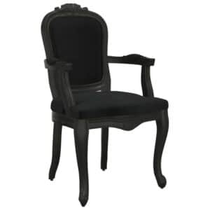 vidaXL Eetkamerstoel 62x59,5x100,5 cm fluweel zwart